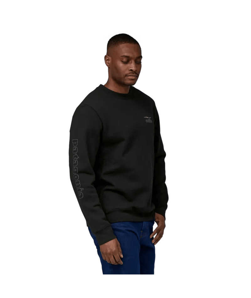 73 Skyline Uprisal Crew Sweatshirt in Ink Black | Patagonia Bend