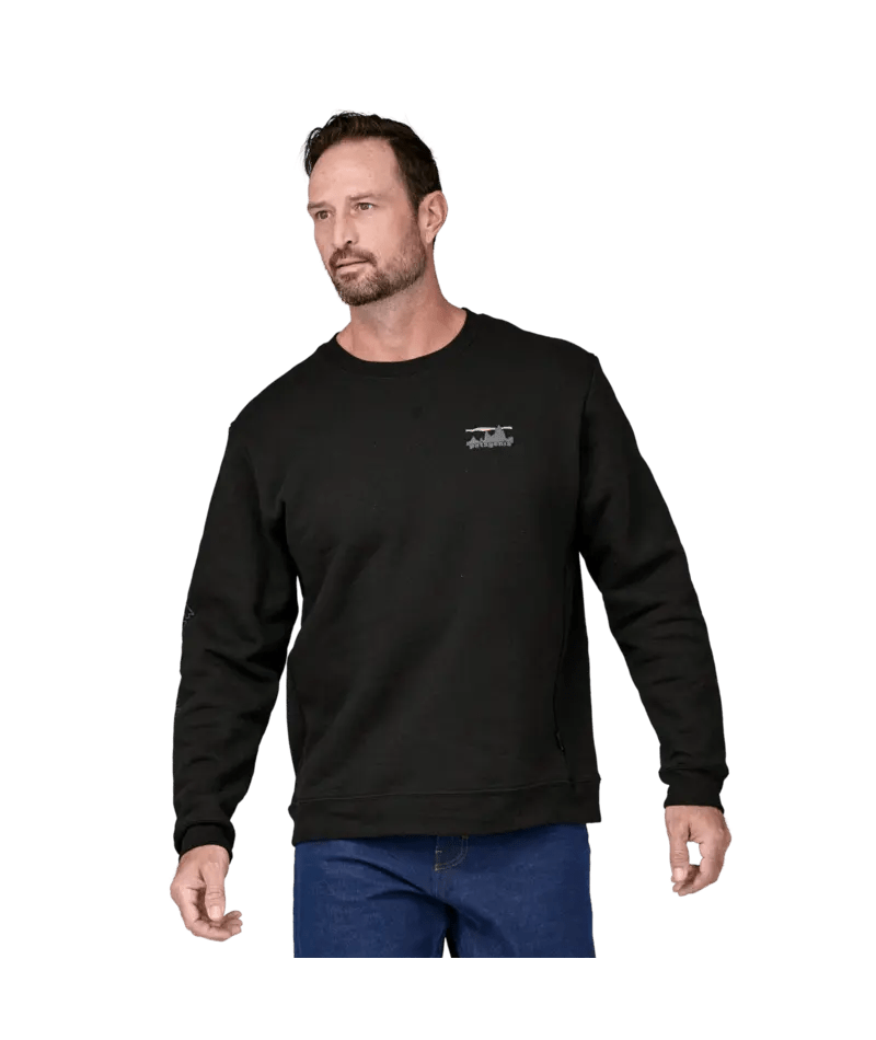 73 Skyline Uprisal Crew Sweatshirt in Ink Black | Patagonia Bend