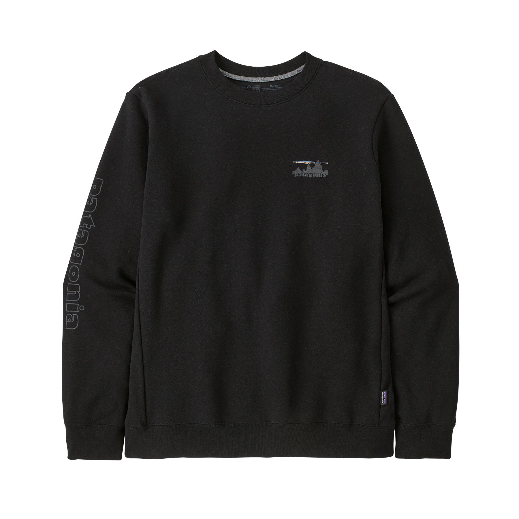 73 Skyline Uprisal Crew Sweatshirt in Ink Black | Patagonia Bend