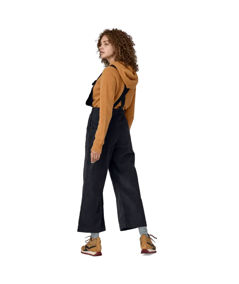 Women's Stand Up Cropped Corduroy Overalls