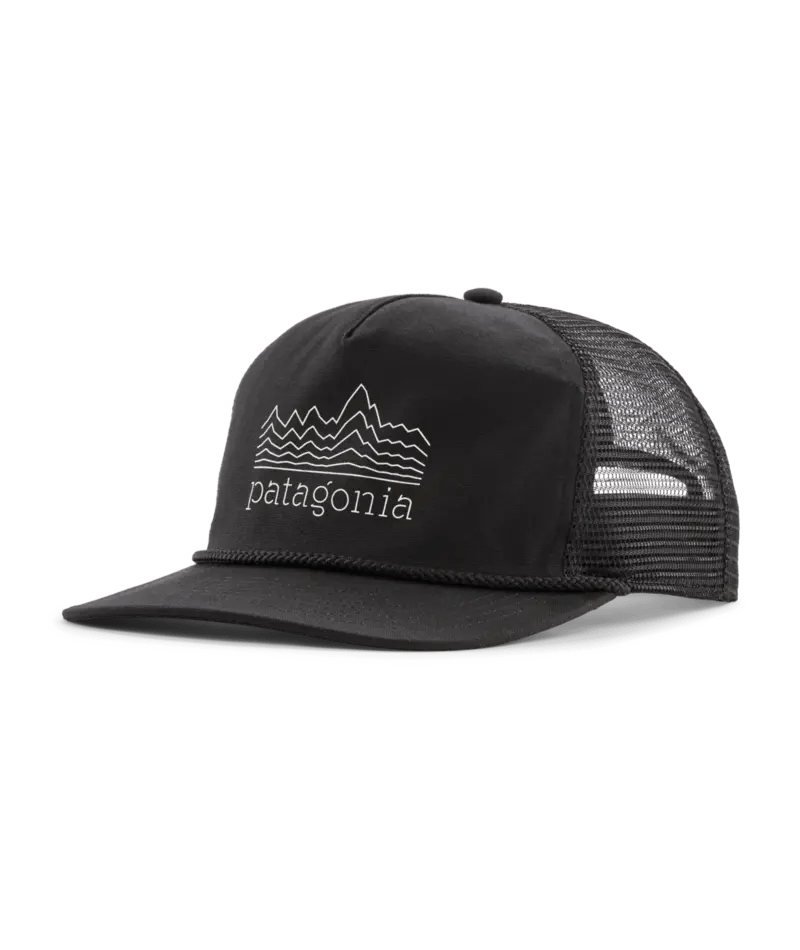 Airfarer Cap in Strata Stencil: Black | Patagonia Bend