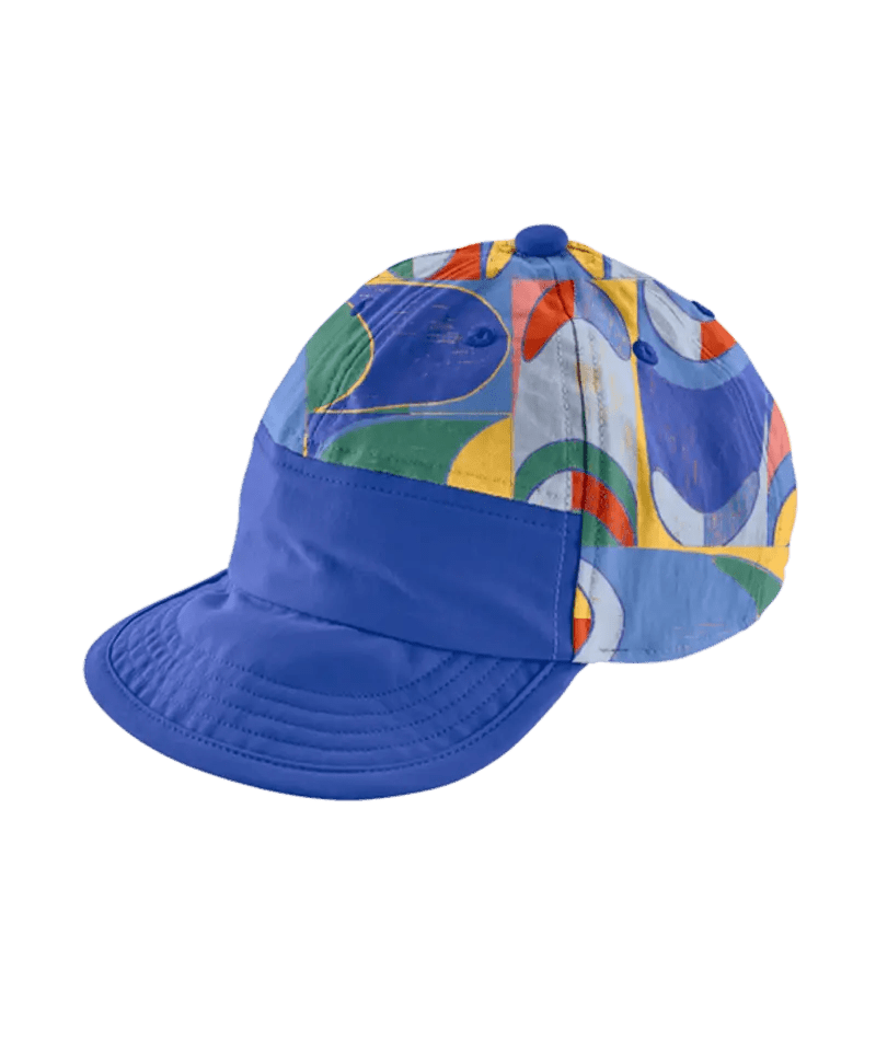 Baby Baggies Cap in Swallowtail Geo: Eddy Blue | Patagonia Bend