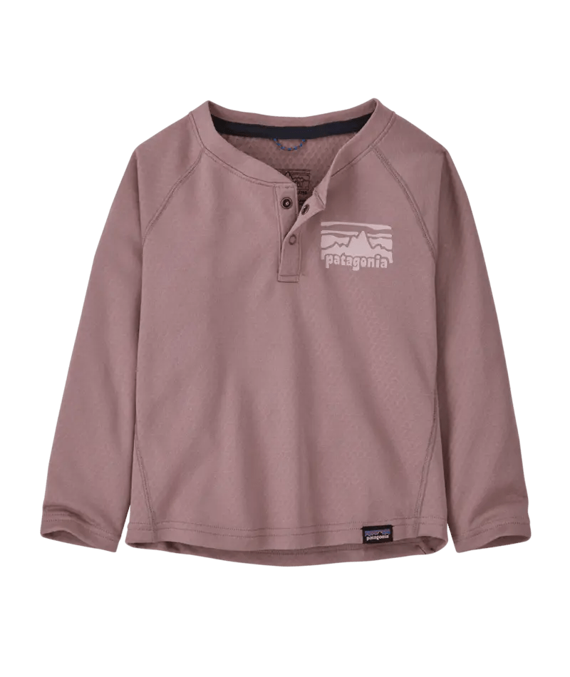 Baby Capilene® Midweight Henley in Fitz Roy Rambler: Stormy Mauve | Patagonia Bend