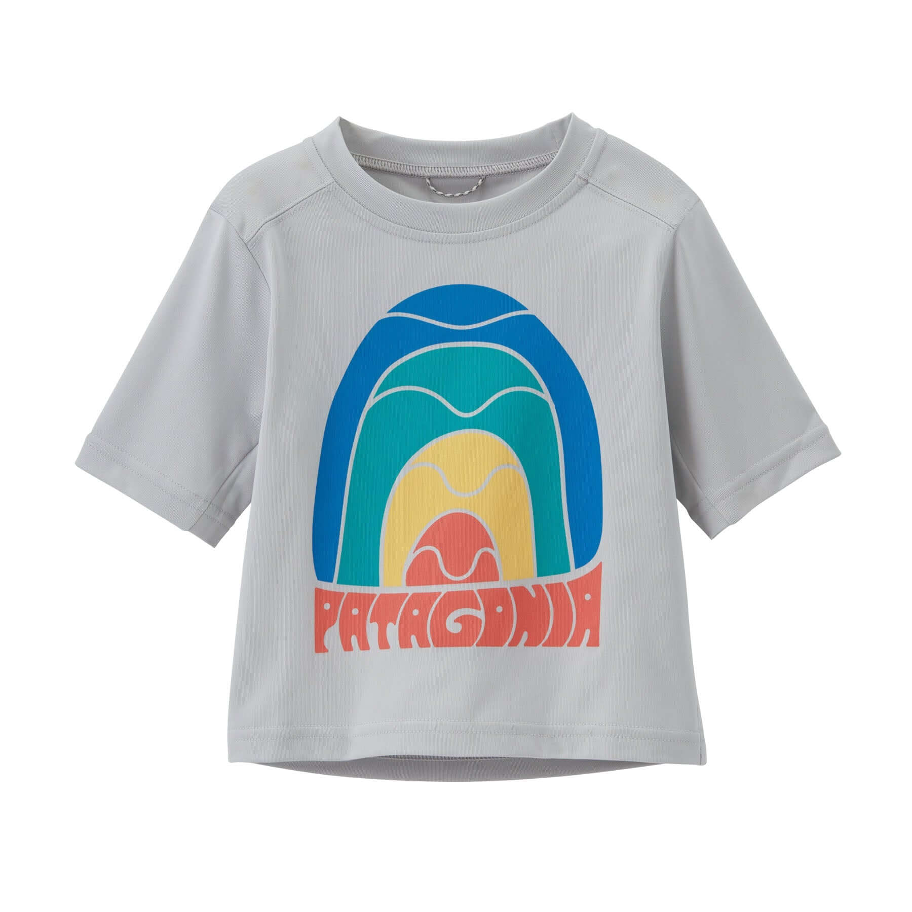 Baby Capilene® Silkweight T - Shirt in Rainbow Wave: Tailored Grey | Patagonia Bend