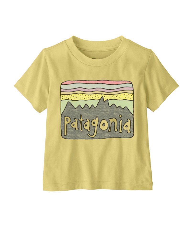Baby Fitz Roy Skies T - Shirt in Milled Yellow | Patagonia Bend