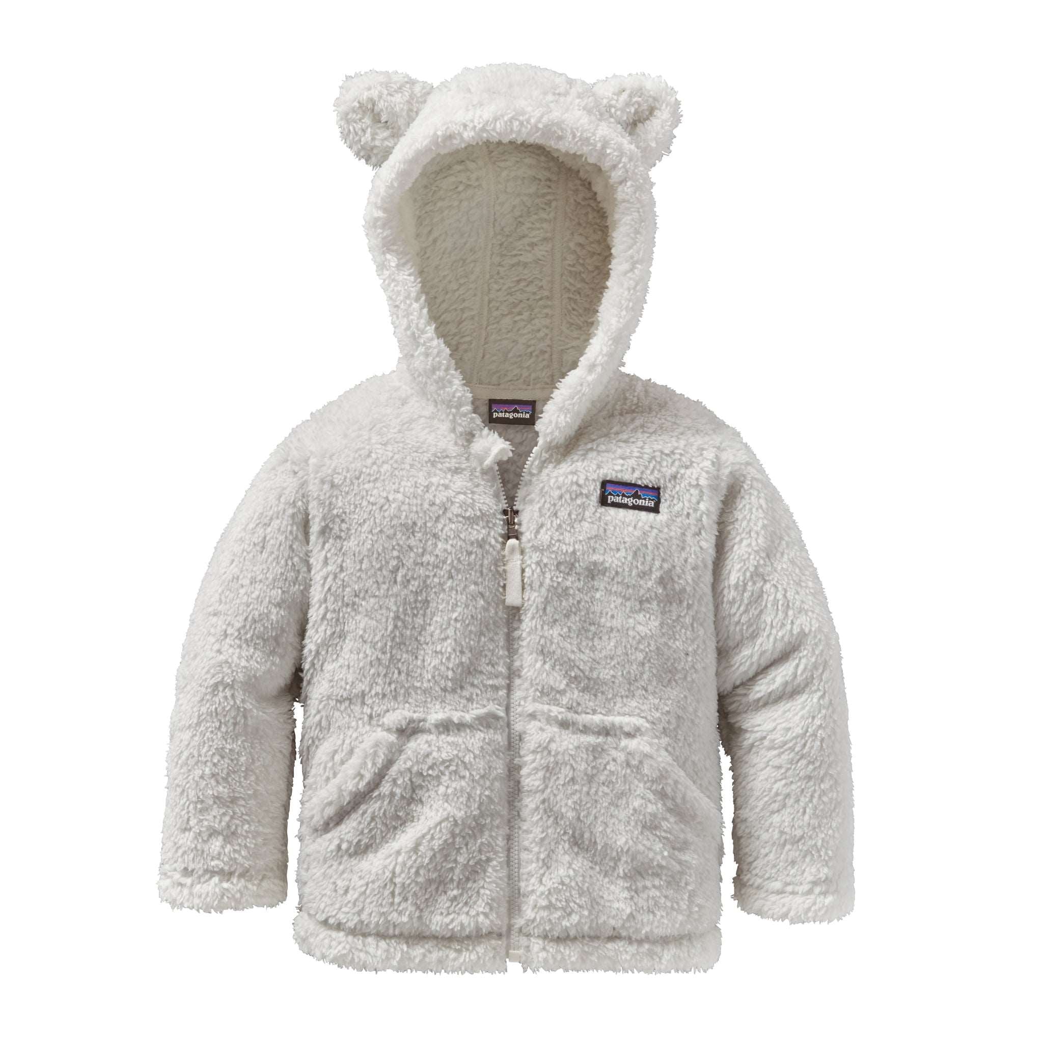 Baby Furry Friends Hoody in Birch White | Patagonia Bend