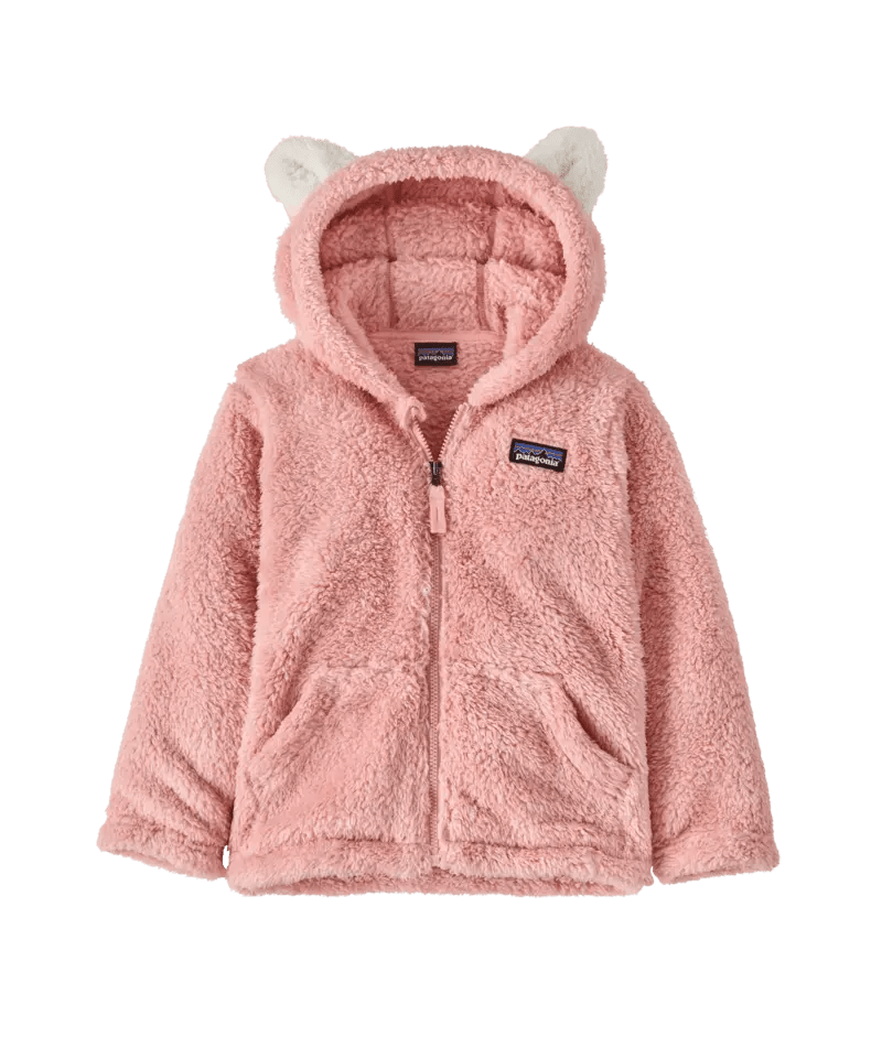 Baby Furry Friends Hoody in Mallow Pink | Patagonia Bend