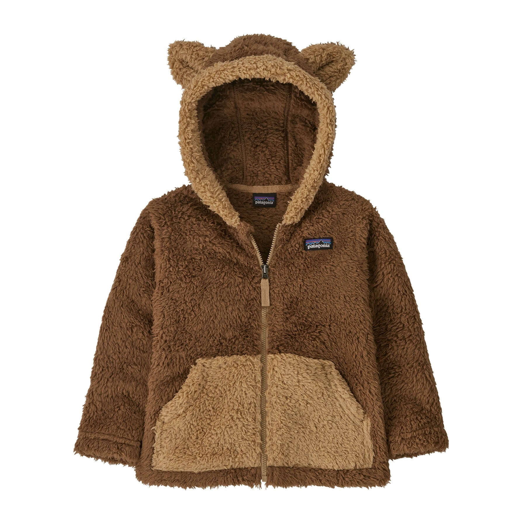 Baby Furry Friends Hoody in Moose Brown | Patagonia Bend