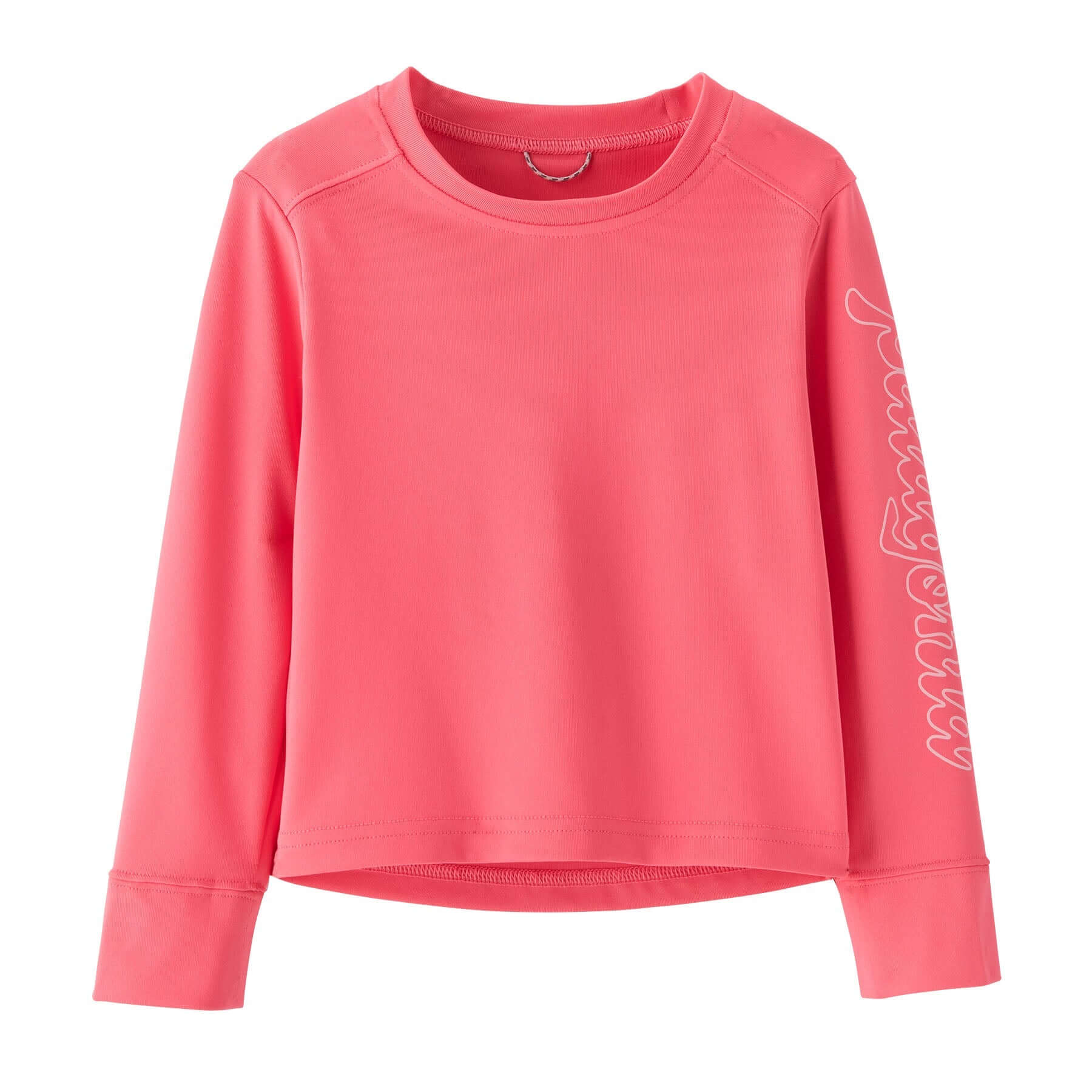 Baby Long - Sleeved Capilene® Silkweight UPF T - Shirt in Fitz Script: Afternoon Pink | Patagonia Bend