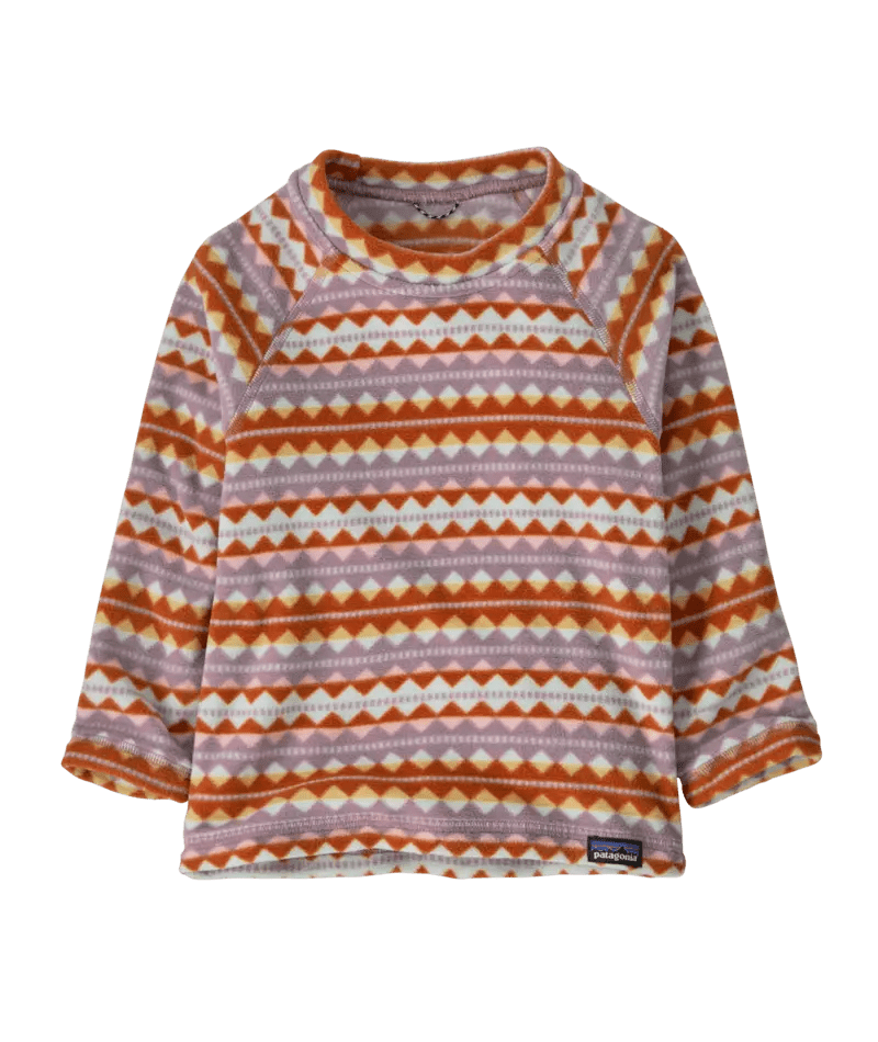 Baby Micro D® Crew in Diamond Stripe: Stormy Mauve | Patagonia Bend