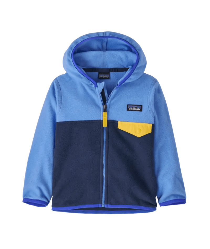 Baby Micro D Snap - T Jacket in New Navy w/Abundant Blue | Patagonia Bend