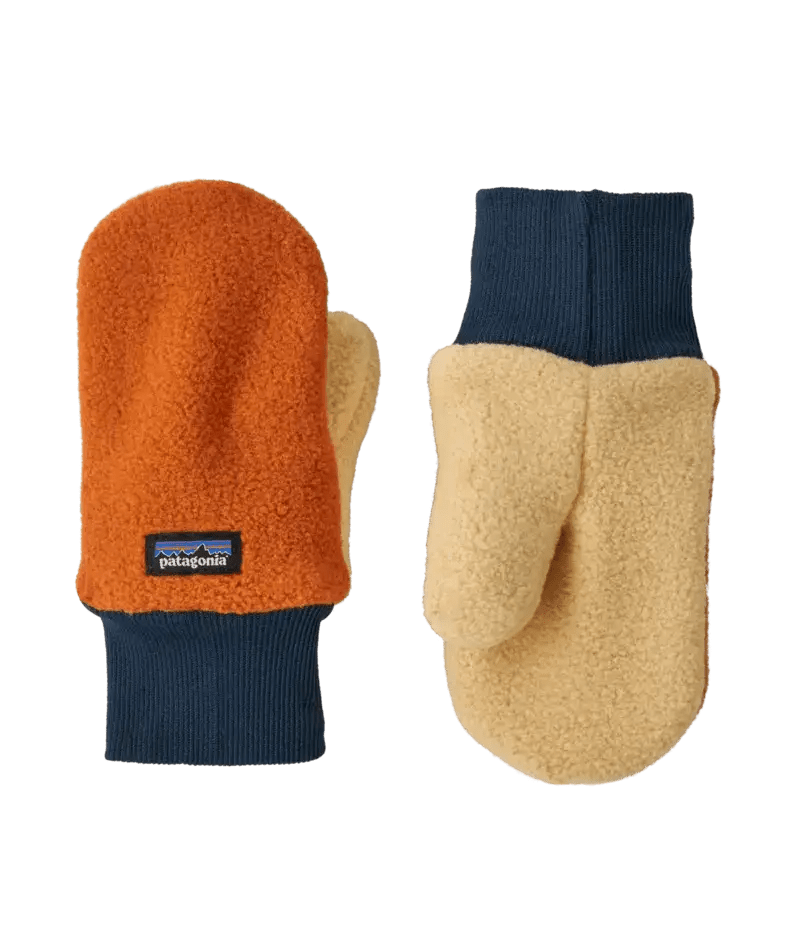 Baby Pita Pocket Mittens in Redtail Rust | Patagonia Bend