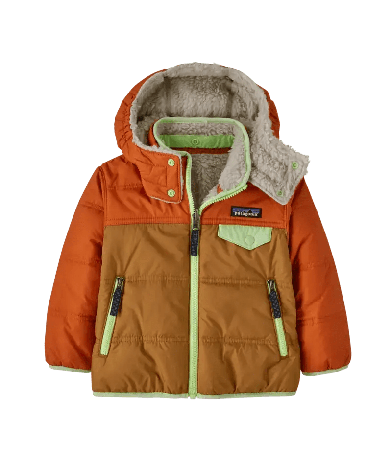 Baby Reversible Tribbles Hoody in Nest Brown | Patagonia Bend