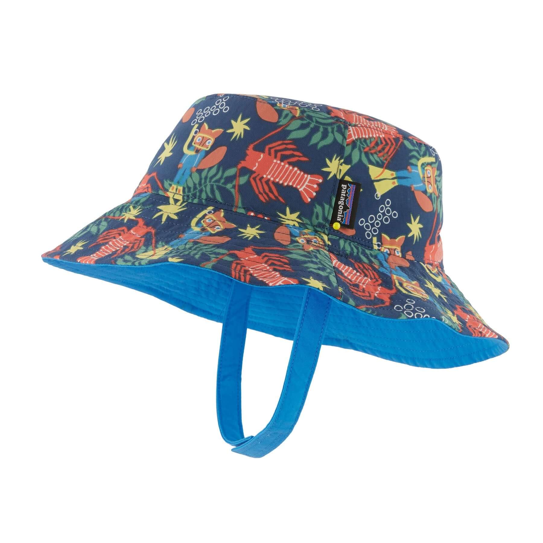 Baby Sun Bucket Hat in Drew and Lobby: Lagom Blue | Patagonia Bend