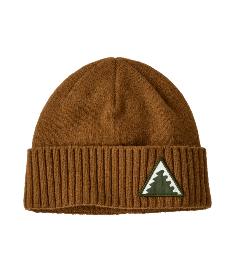 Brodeo Beanie in Dawn Tracks Patch: Shelter Brown | Patagonia Bend