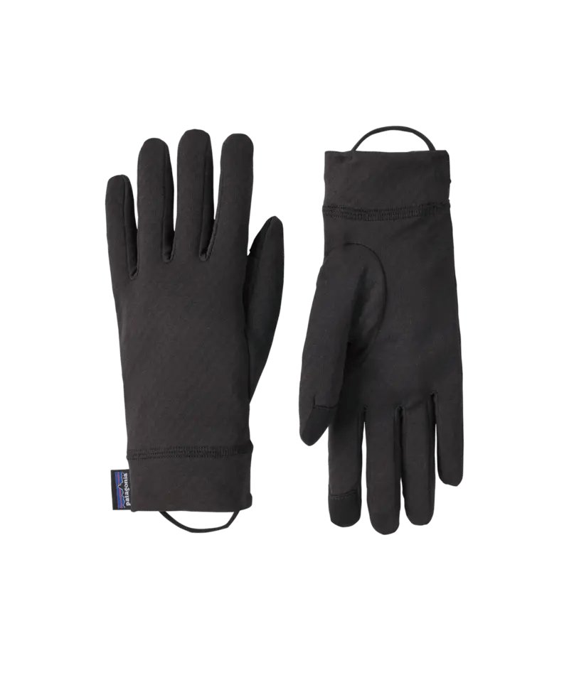 Capilene™ Midweight Liner Gloves in Black | Patagonia Bend