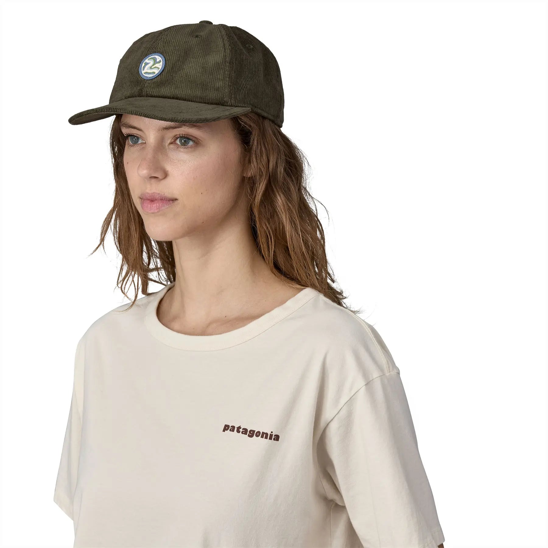 Corduroy Cap in Earth Currents Patch: Pine Needle Green | Patagonia Bend