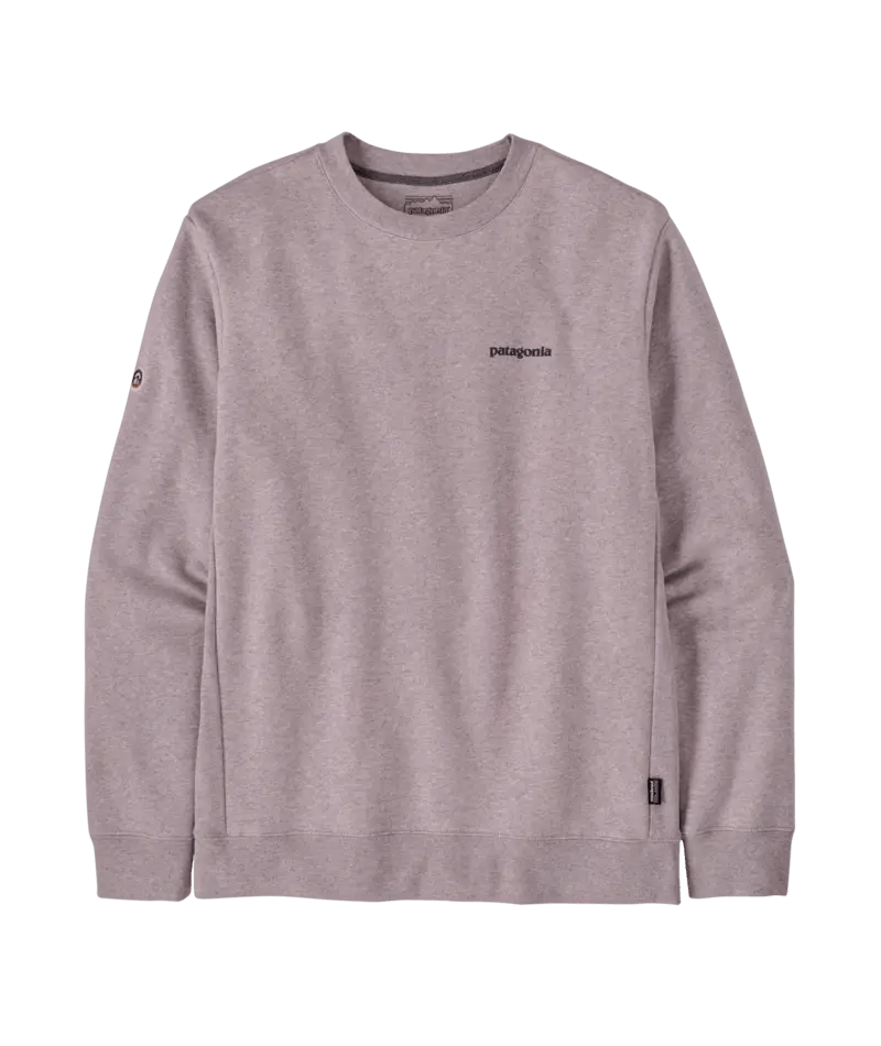 Fitz Roy Icon Uprisal Crew Sweatshirt in Echo Purple | Patagonia Bend