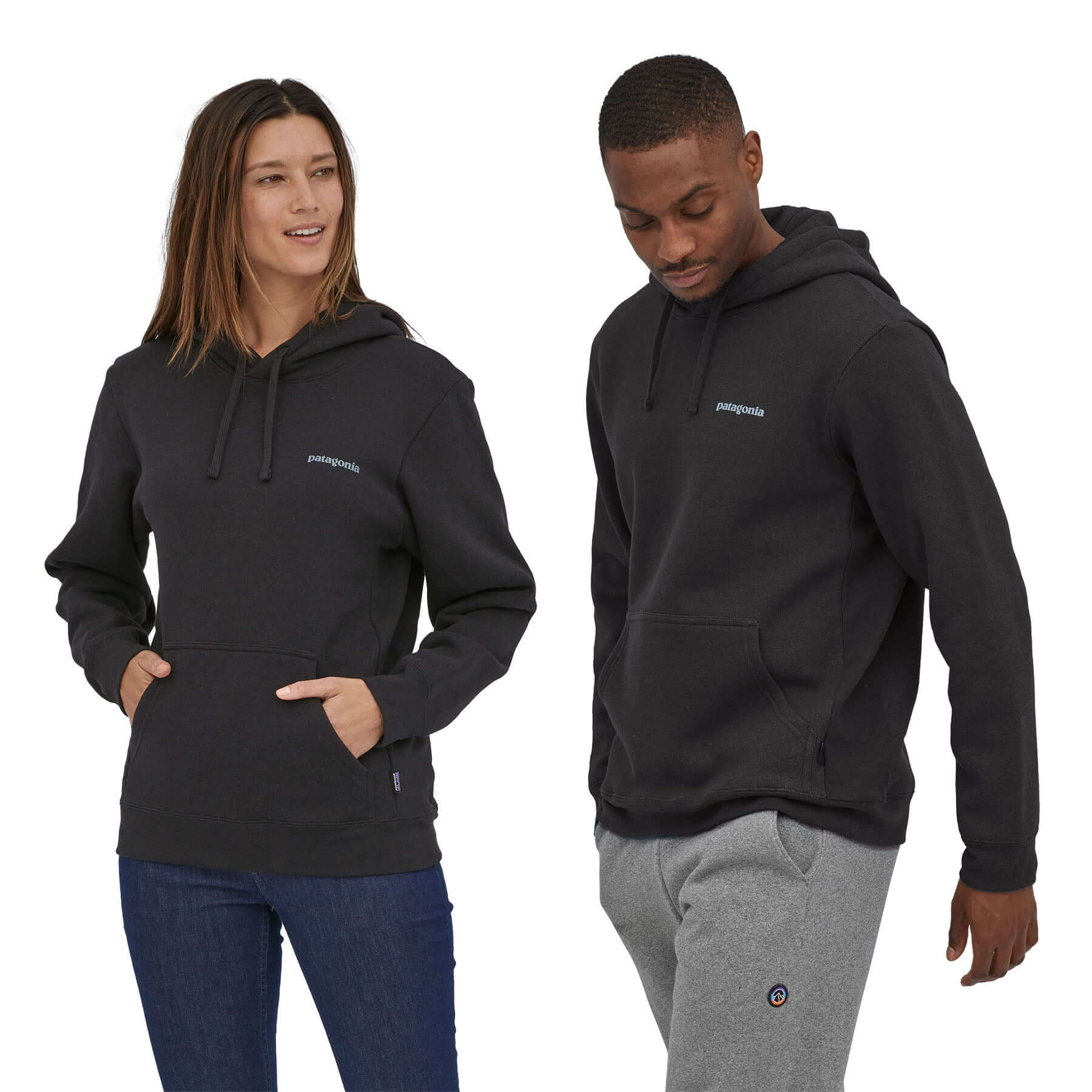 Fitz Roy Icon Uprisal Hoody in Ink Black | Patagonia Bend