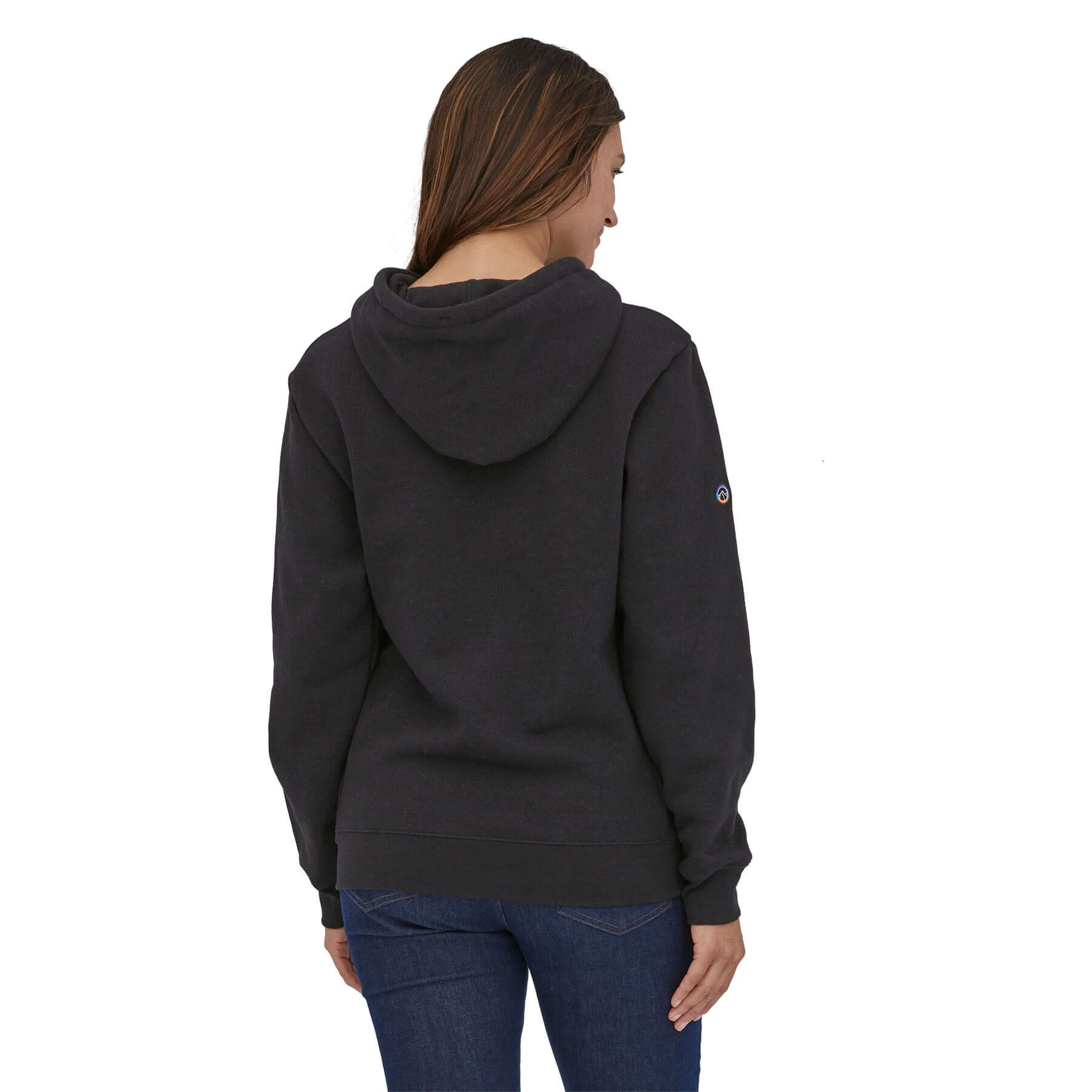 Fitz Roy Icon Uprisal Hoody in Ink Black | Patagonia Bend