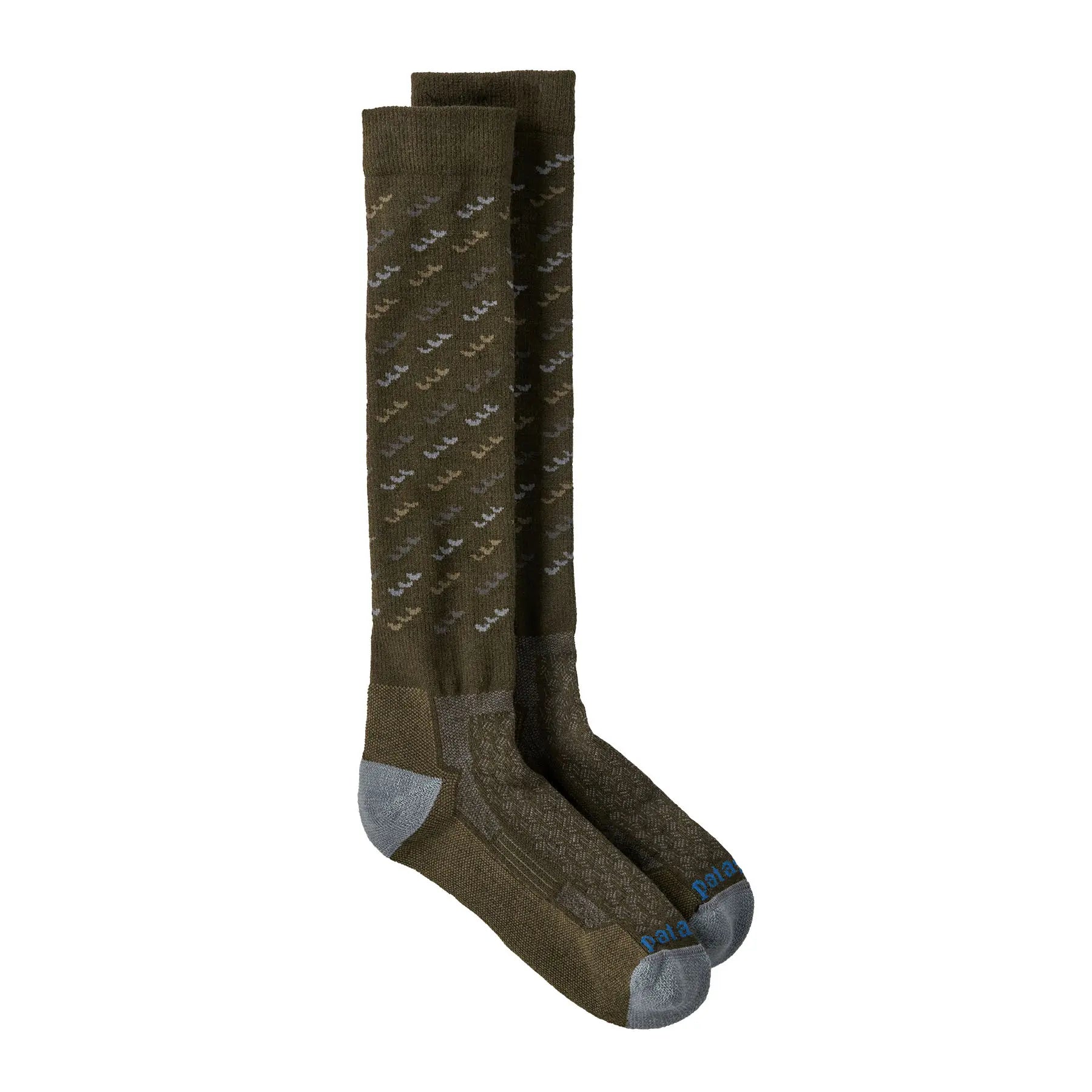 Heavyweight Wool Knee Socks in Fisherman Stitch: Pine Needle Green | Patagonia Bend