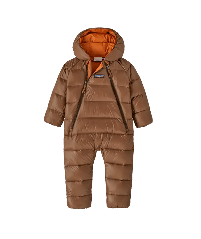 Infant Hi - Loft Down Sweater Bunting in Molasses Brown | Patagonia Bend