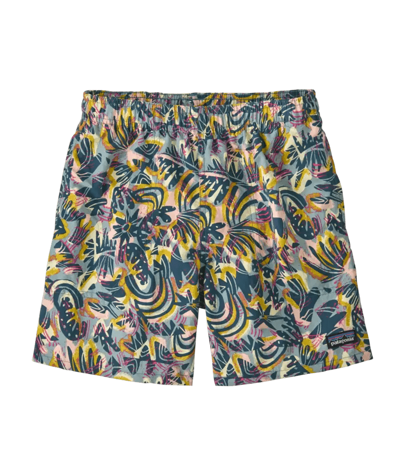 Kid's Baggies Shorts 5 in. - Lined in Wild Botanist: Tidal Teal | Patagonia Bend