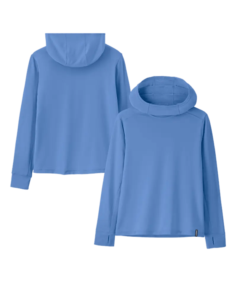 Kid's Cap Silk Weight Hoody in Abundant Blue | Patagonia Bend