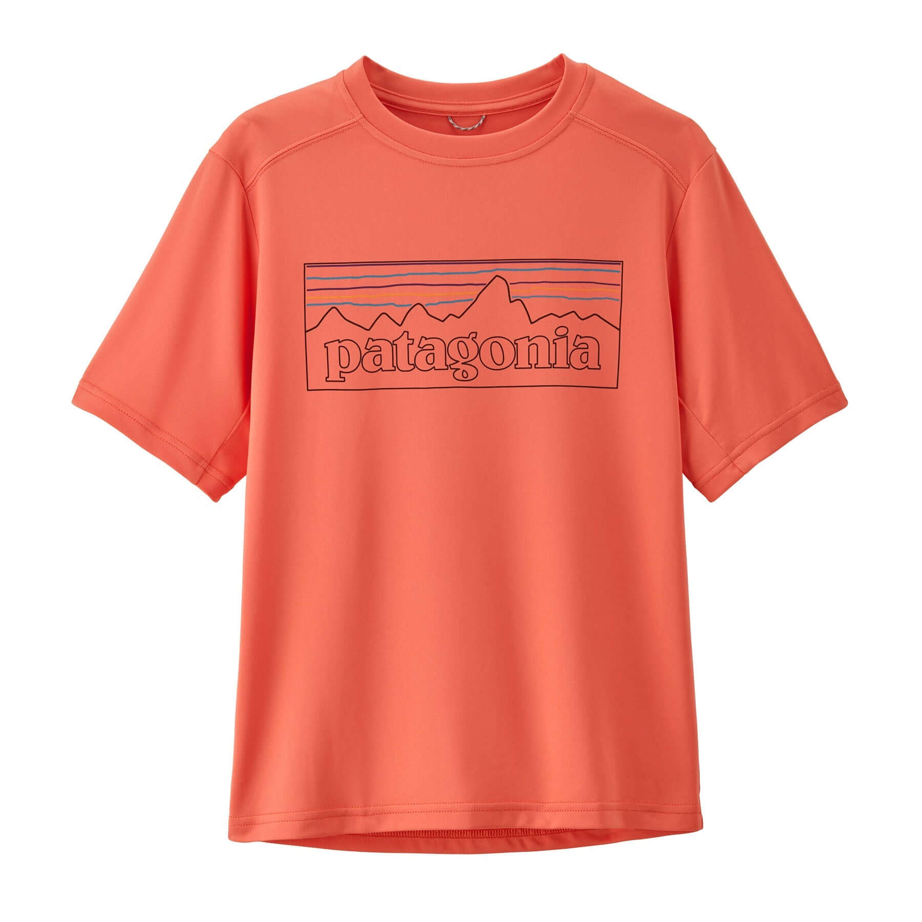 Kids' Capilene® Silkweight T - Shirt in P - 6 Outline: Coho Coral | Patagonia Bend