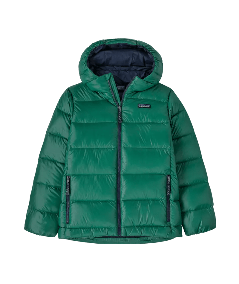 Kids' Hi - Loft Down Sweater™ Hoody in Conifer Green | Patagonia Bend