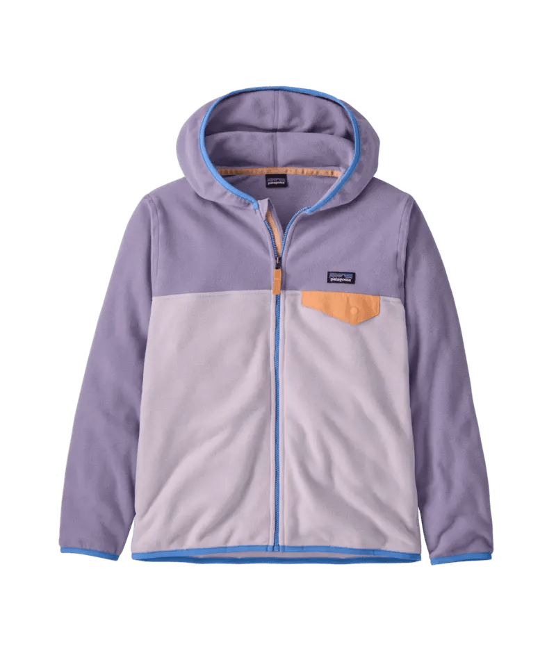 Kid's Micro D Snap - T Jacket in Foxglove Purple | Patagonia Bend