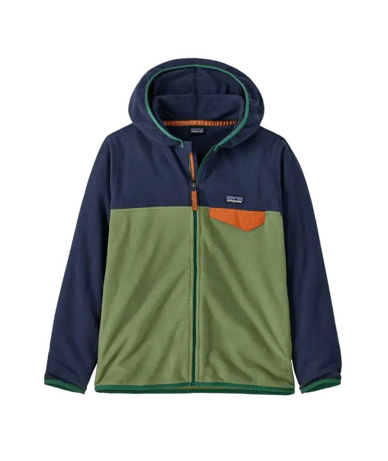 Kids' Micro D Snap - T Jacket in Terrain Green | Patagonia Bend