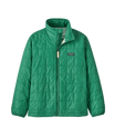 Kid's Nano Puff Brick Quilt Jacket in Heartleaf Green | Patagonia Bend