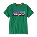 Kids' P - 6 Logo T - Shirt in Gather Green | Patagonia Bend