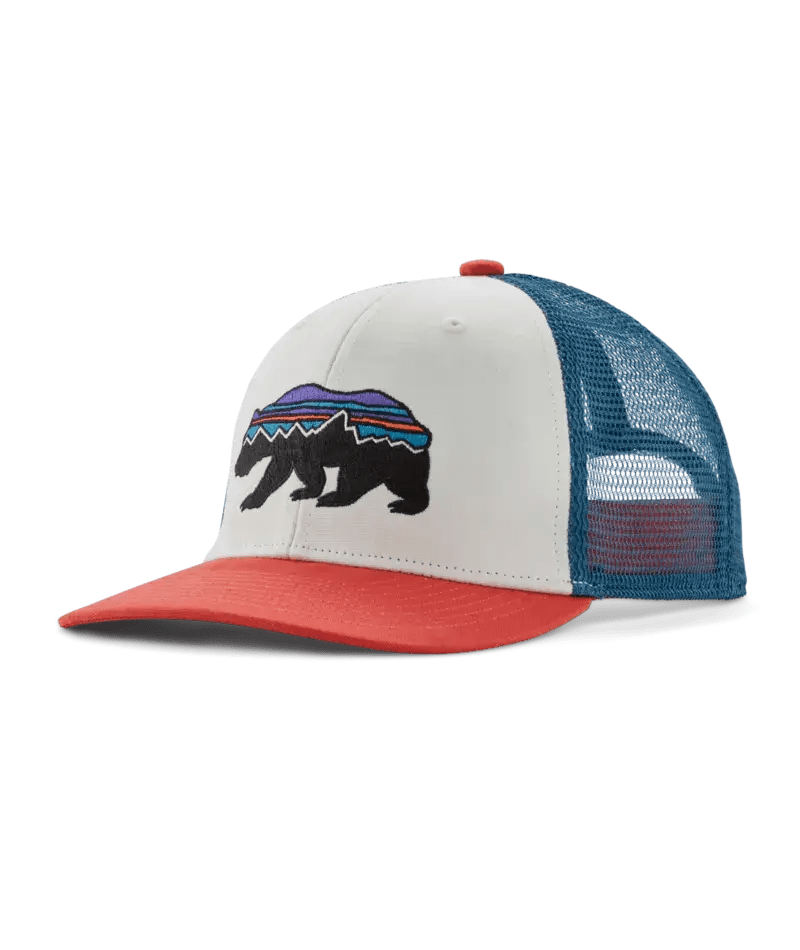 Kids' Trucker Hat in Fitz Roy Bear: Birch White | Patagonia Bend