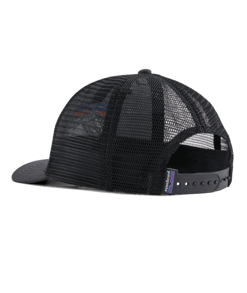 Line Logo Ridge LoPro Trucker Hat in Ink Black | Patagonia Bend