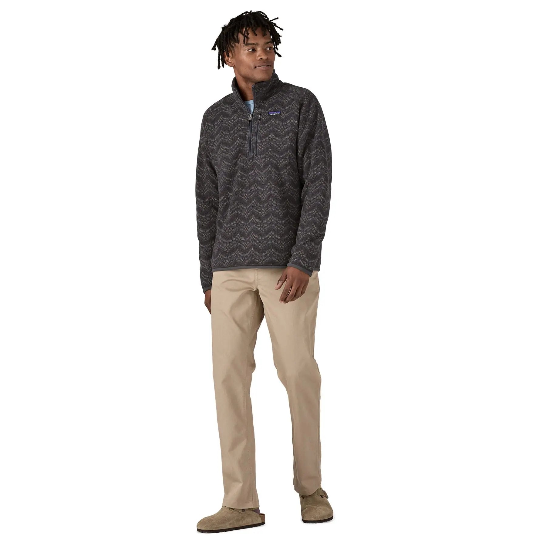 Men's Better Sweater® 1/4 - Zip in Island Escape: Forge Grey | Patagonia Bend