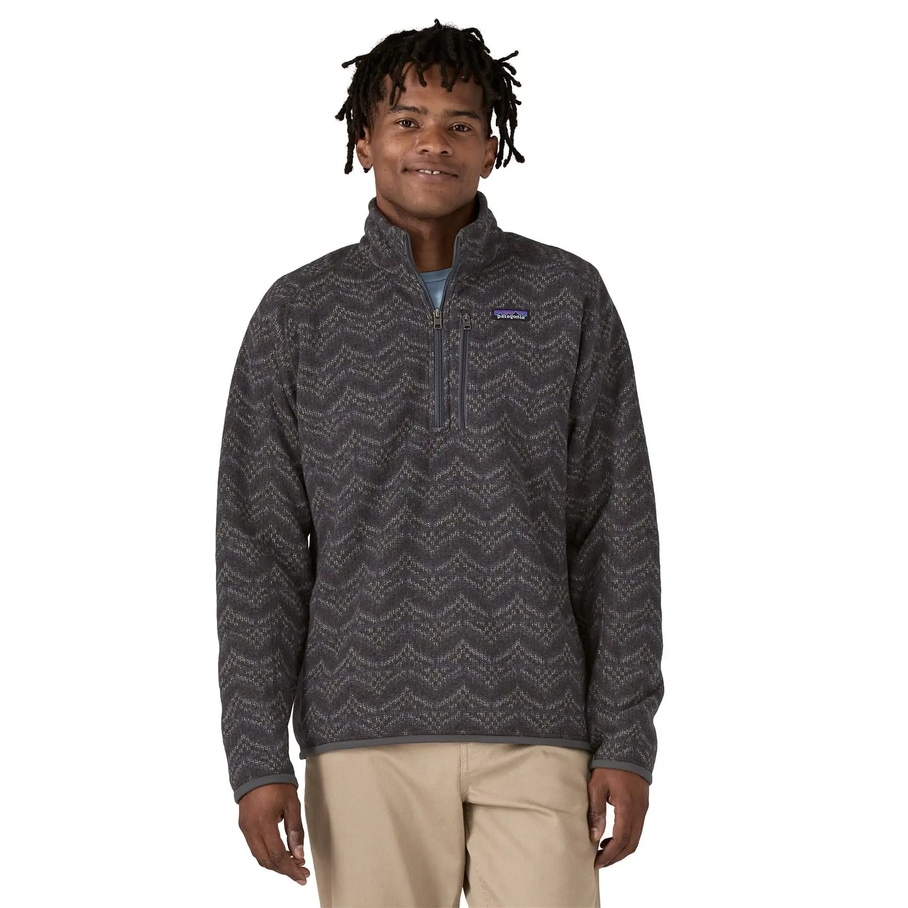 Men's Better Sweater® 1/4 - Zip in Island Escape: Forge Grey | Patagonia Bend