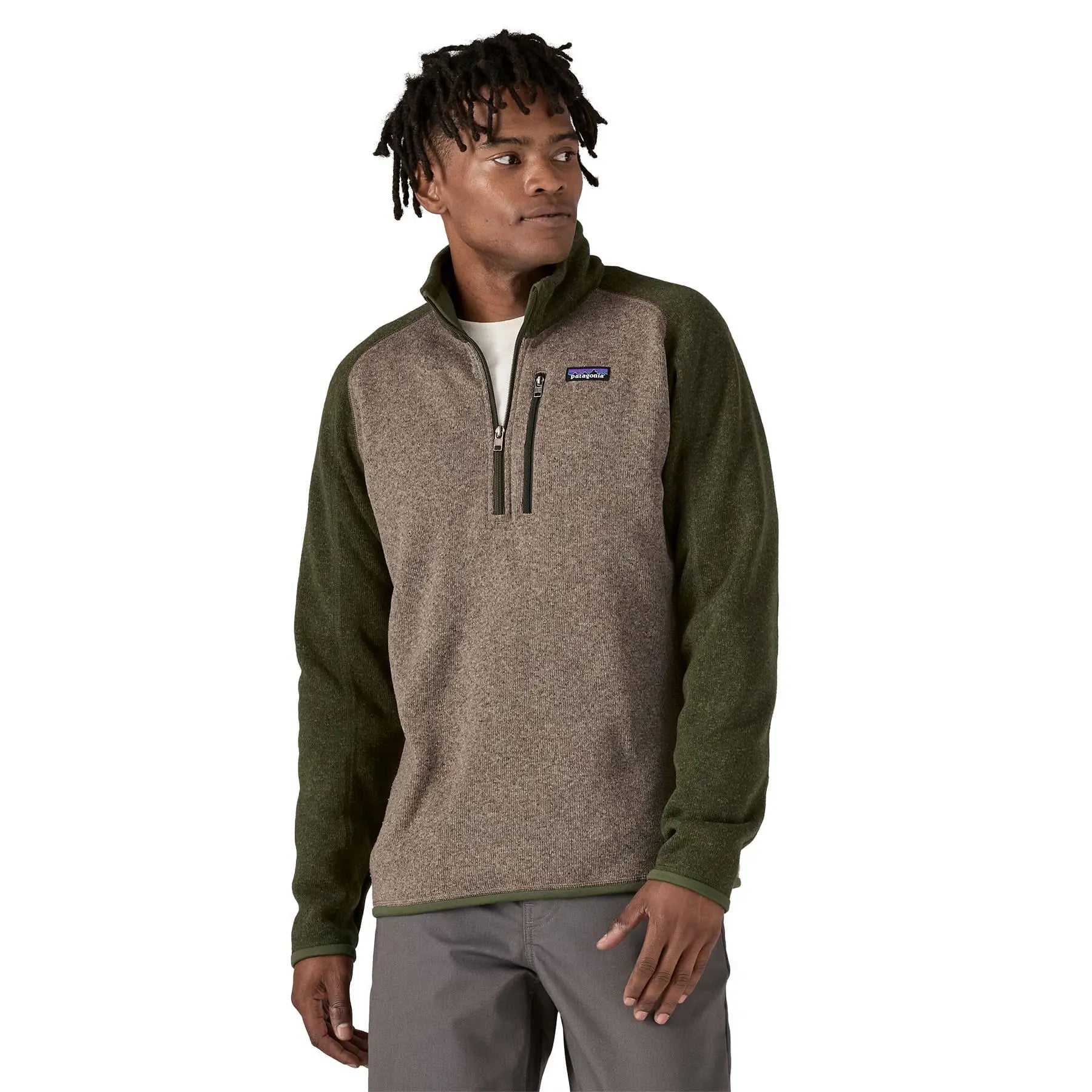 Men's Better Sweater® 1/4 - Zip in Seabird Grey | Patagonia Bend