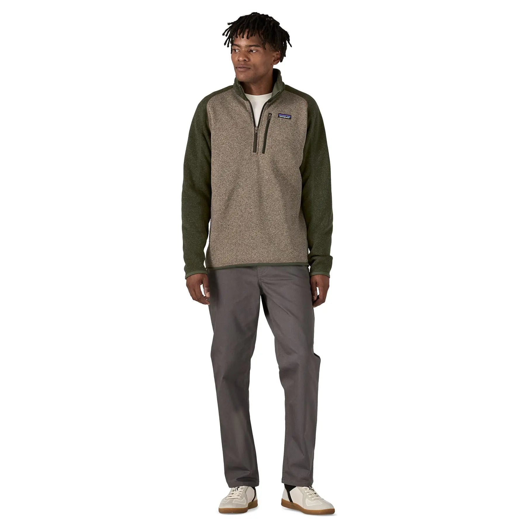 Men's Better Sweater® 1/4 - Zip in Seabird Grey | Patagonia Bend