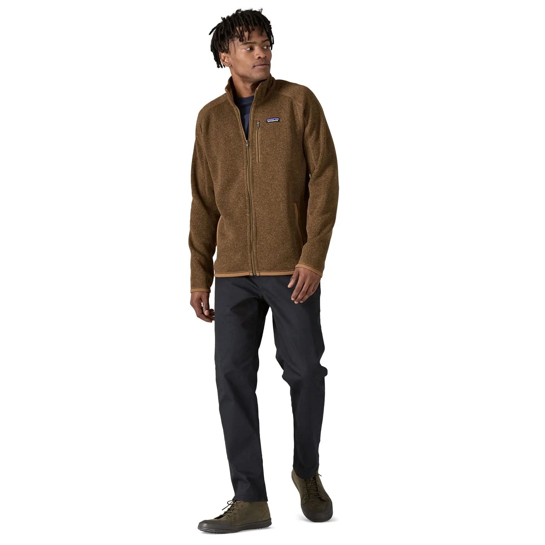 Men's Better Sweater® Jacket in Coriander Brown | Patagonia Bend