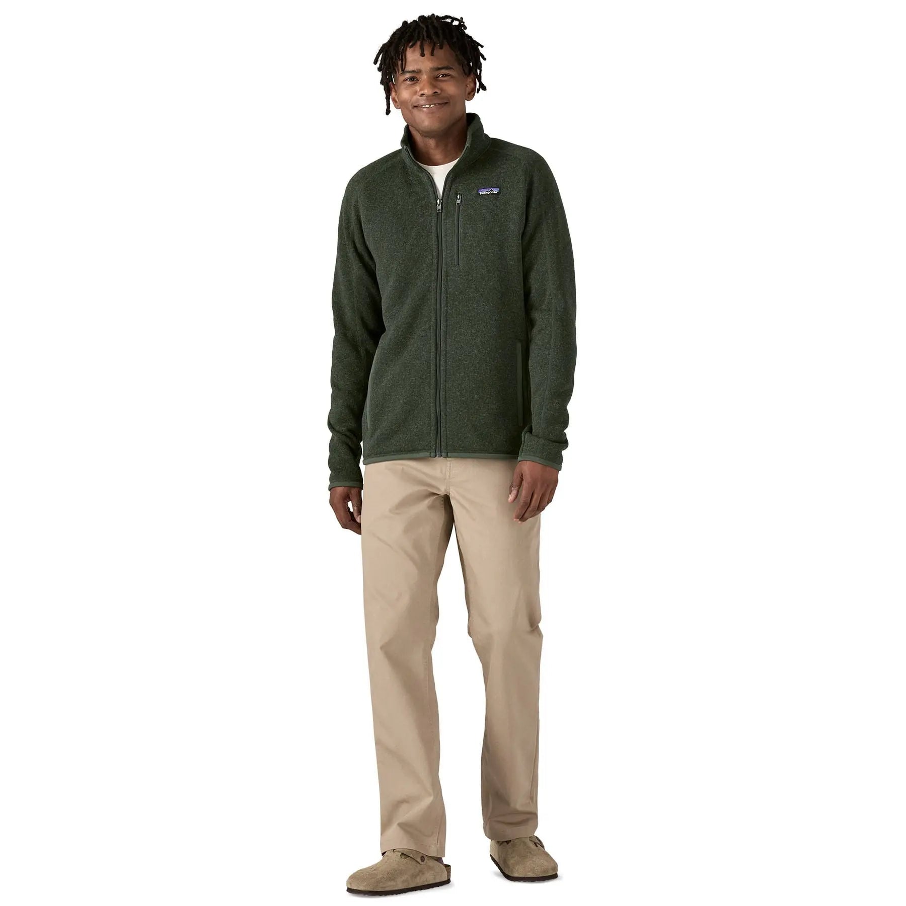 Men's Better Sweater® Jacket in Torrey Pine Green | Patagonia Bend