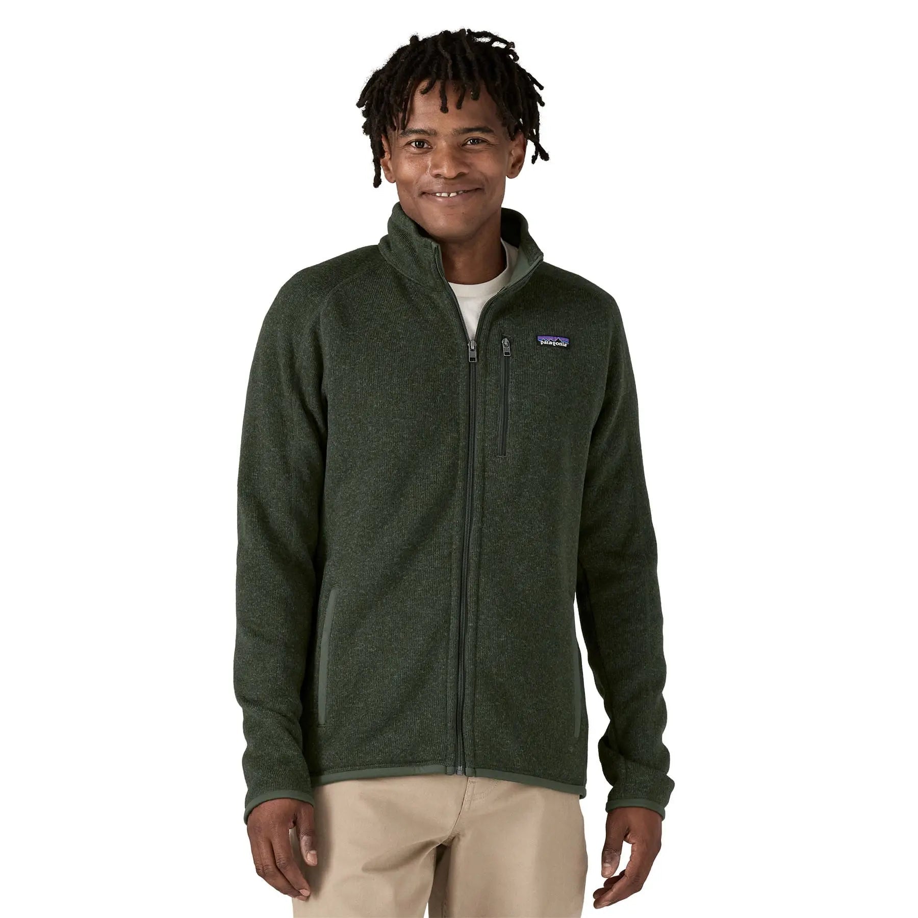 Men's Better Sweater® Jacket in Torrey Pine Green | Patagonia Bend