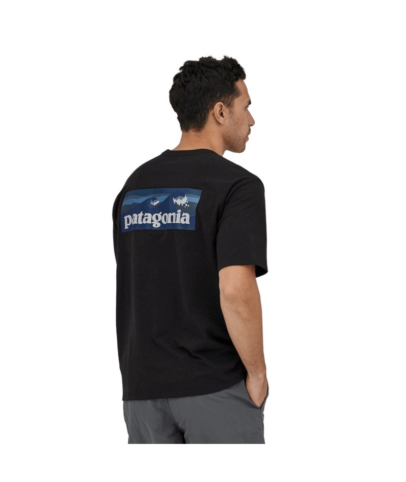 Men's Boardshort Logo Pocket Responsibili - Tee in Ink Black | Patagonia Bend