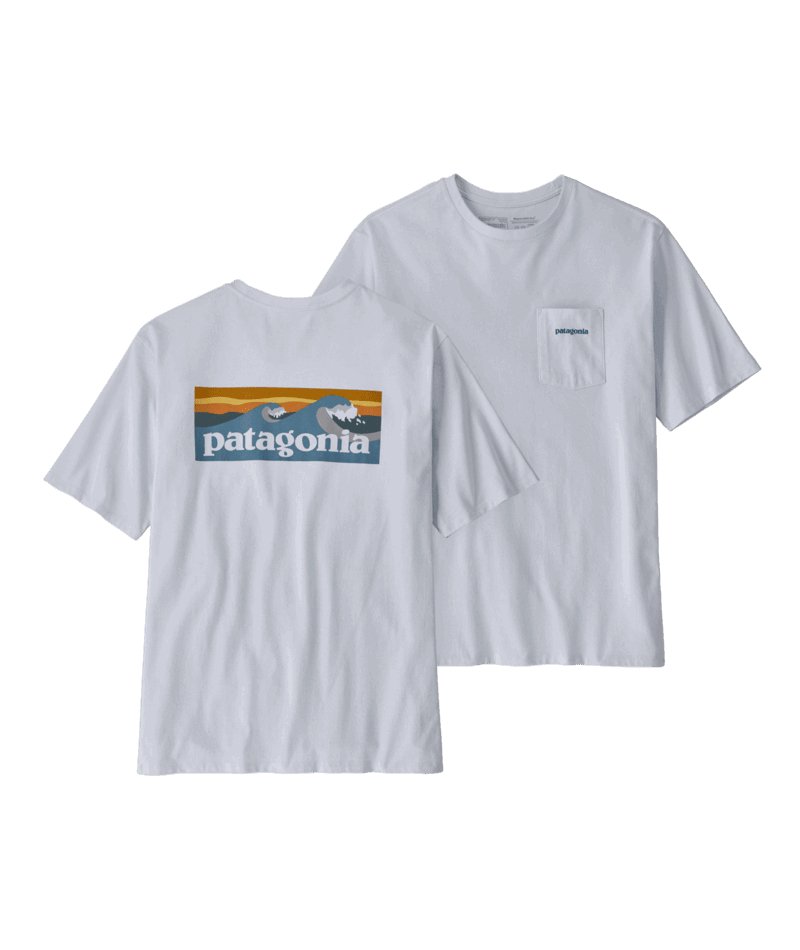 Men's Boardshort Logo Pocket Responsibili - Tee in WHITE | Patagonia Bend