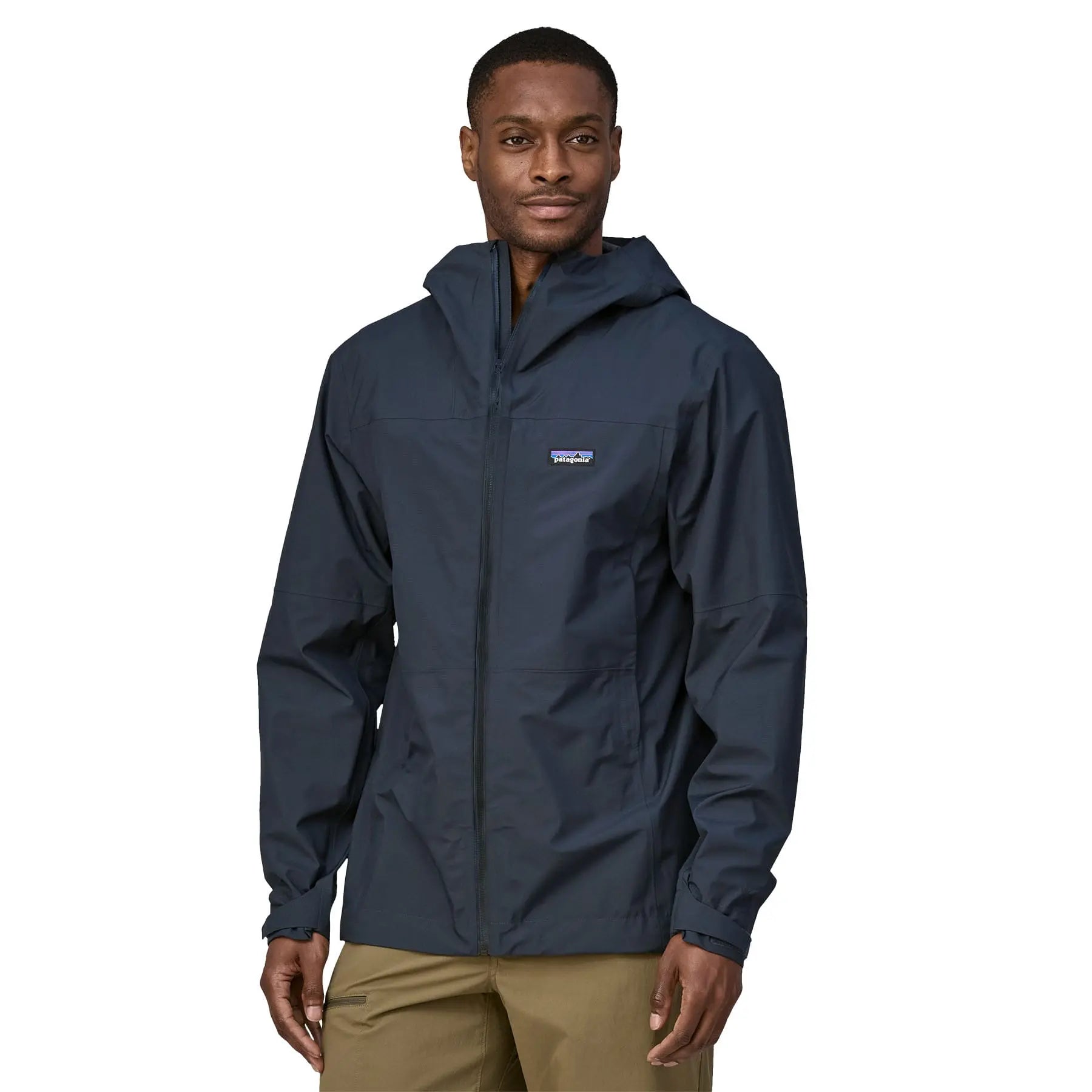 Men's Boulder Fork Rain Jacket in Smolder Blue | Patagonia Bend