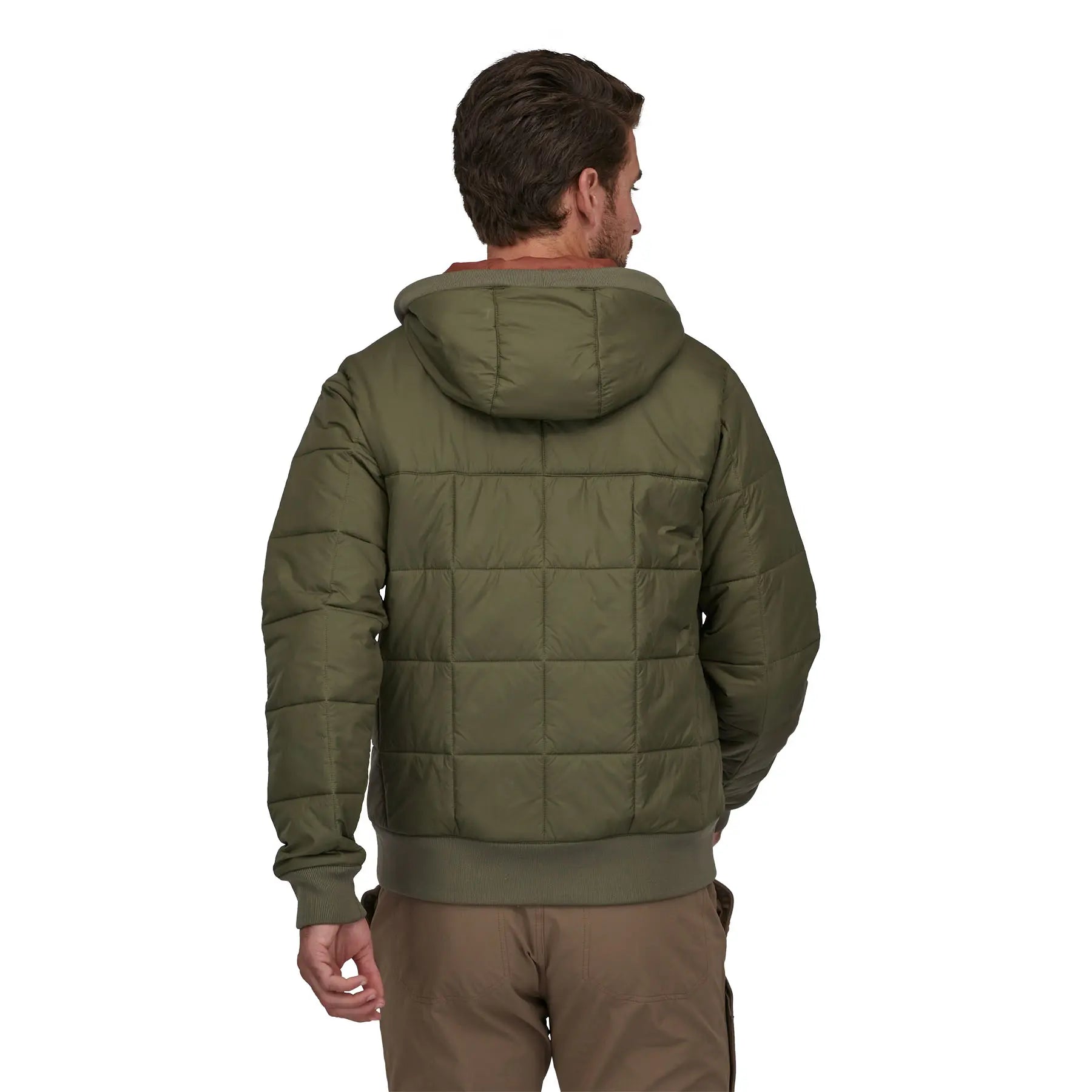 Men's Box Quilted Hoody in Basin Green | Patagonia Bend