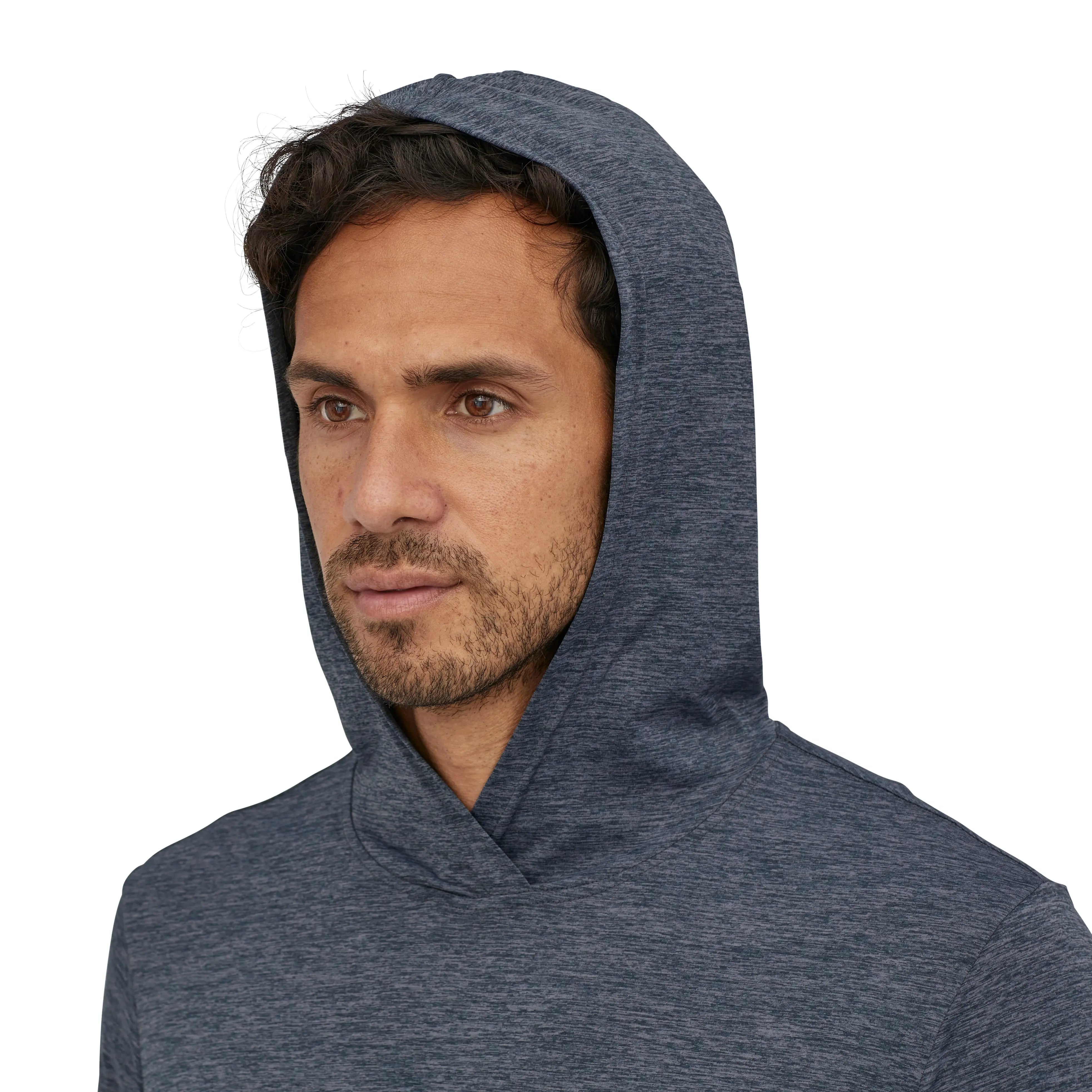 Men's Capilene® Cool Daily Hoody in Smolder Blue - Light Smolder Blue X - Dye | Patagonia Bend