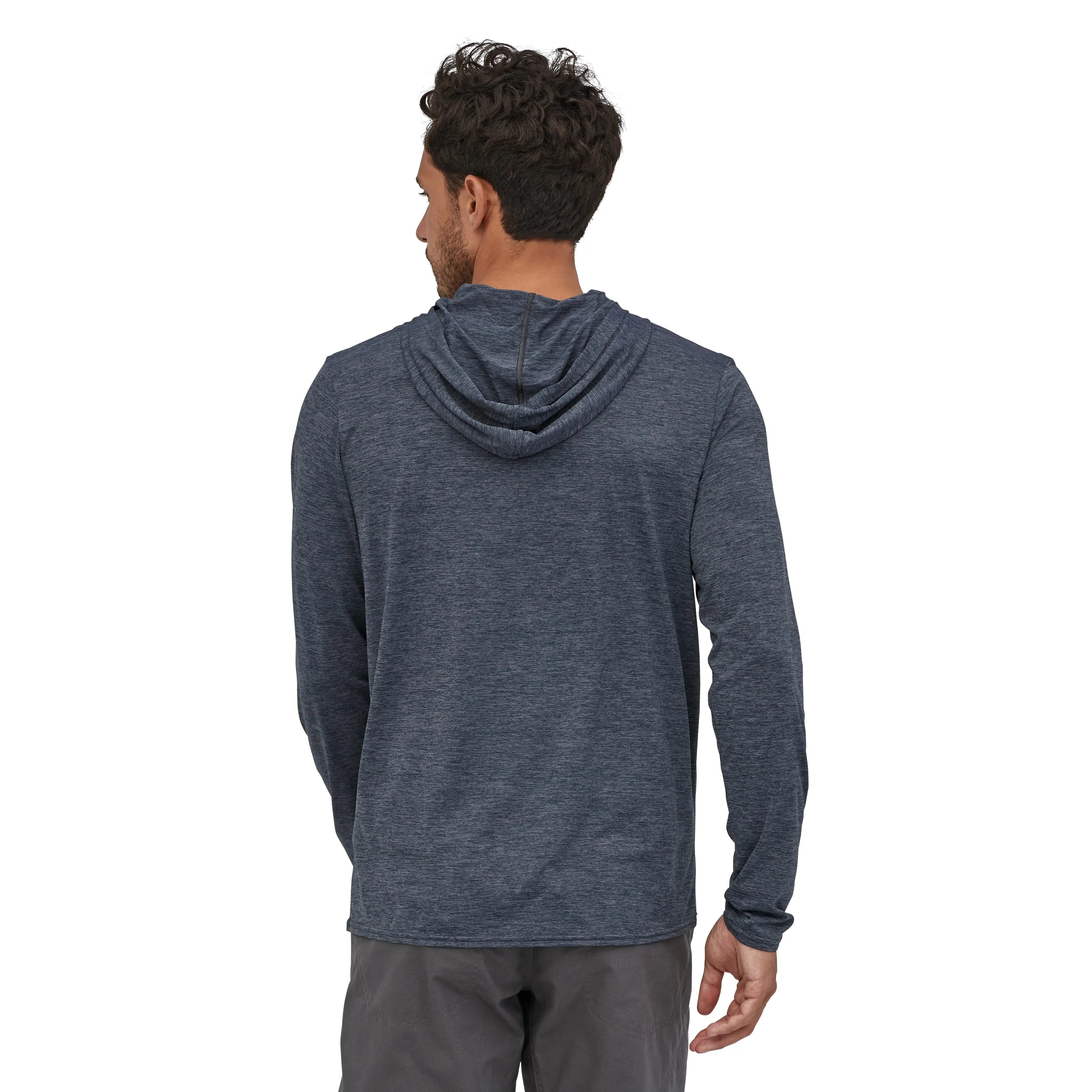 Men's Capilene® Cool Daily Hoody in Smolder Blue - Light Smolder Blue X - Dye | Patagonia Bend