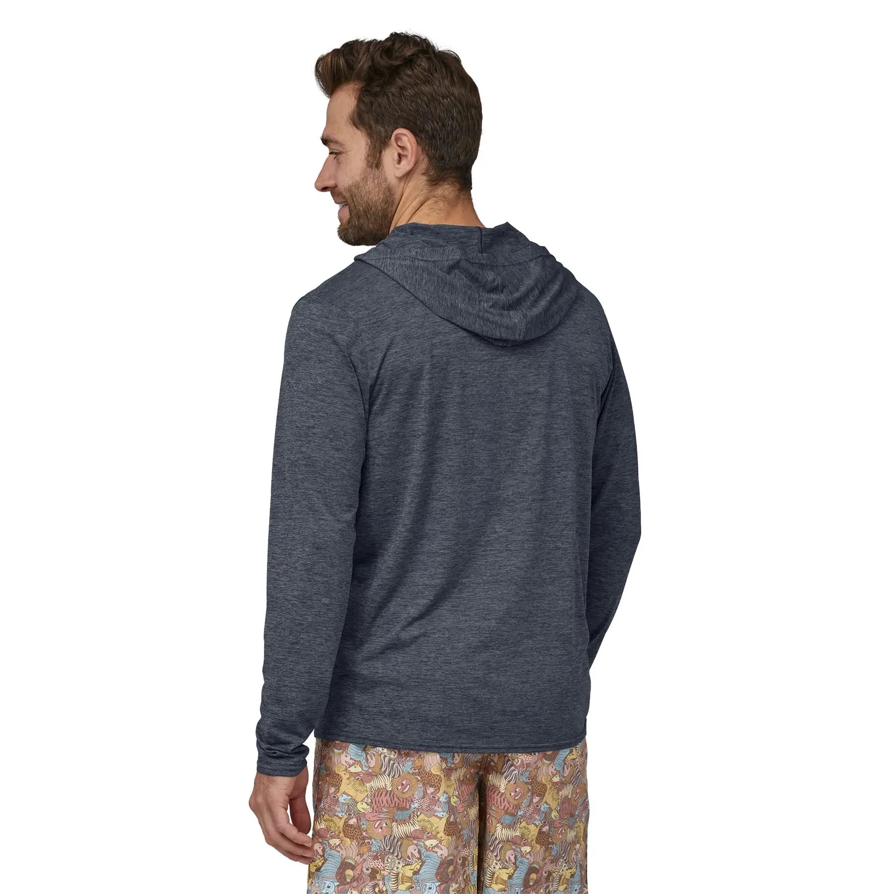 Men's Capilene® Cool Daily Hoody in Smolder Blue - Light Smolder Blue X - Dye | Patagonia Bend